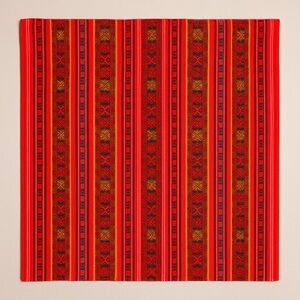 Authentic Peruvian Textile Table Cloth – Vibrant Vintage Design